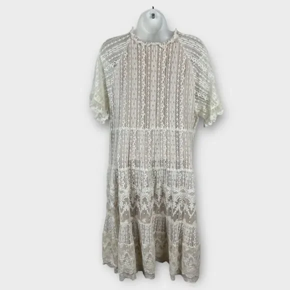 Sundance Cream Lace Mini Dress - Picture 3 of 10